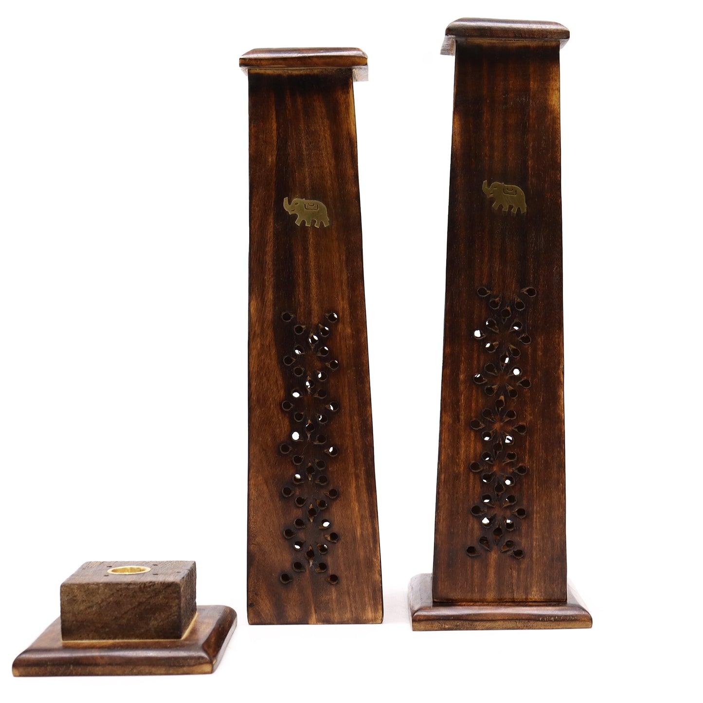 Box of 2 Tapered Incense Tower - Mango Wood