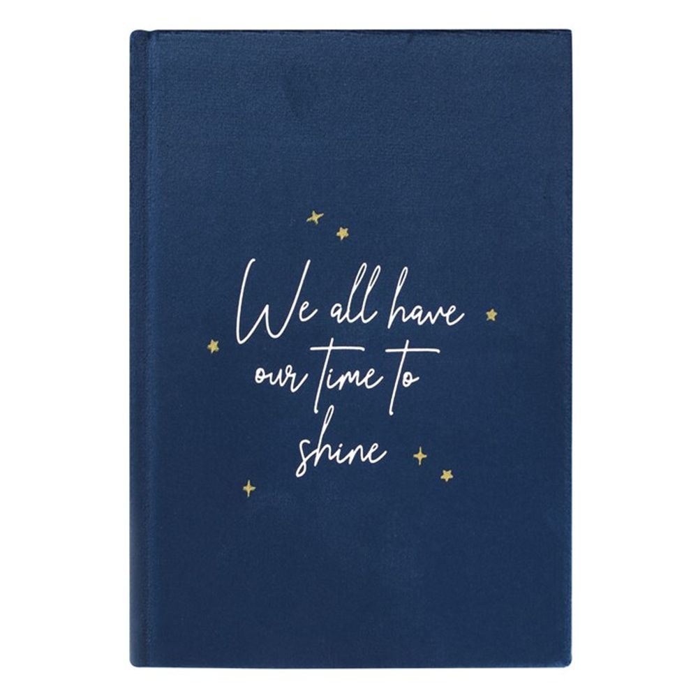 Crescent Moon Velvet Notebook